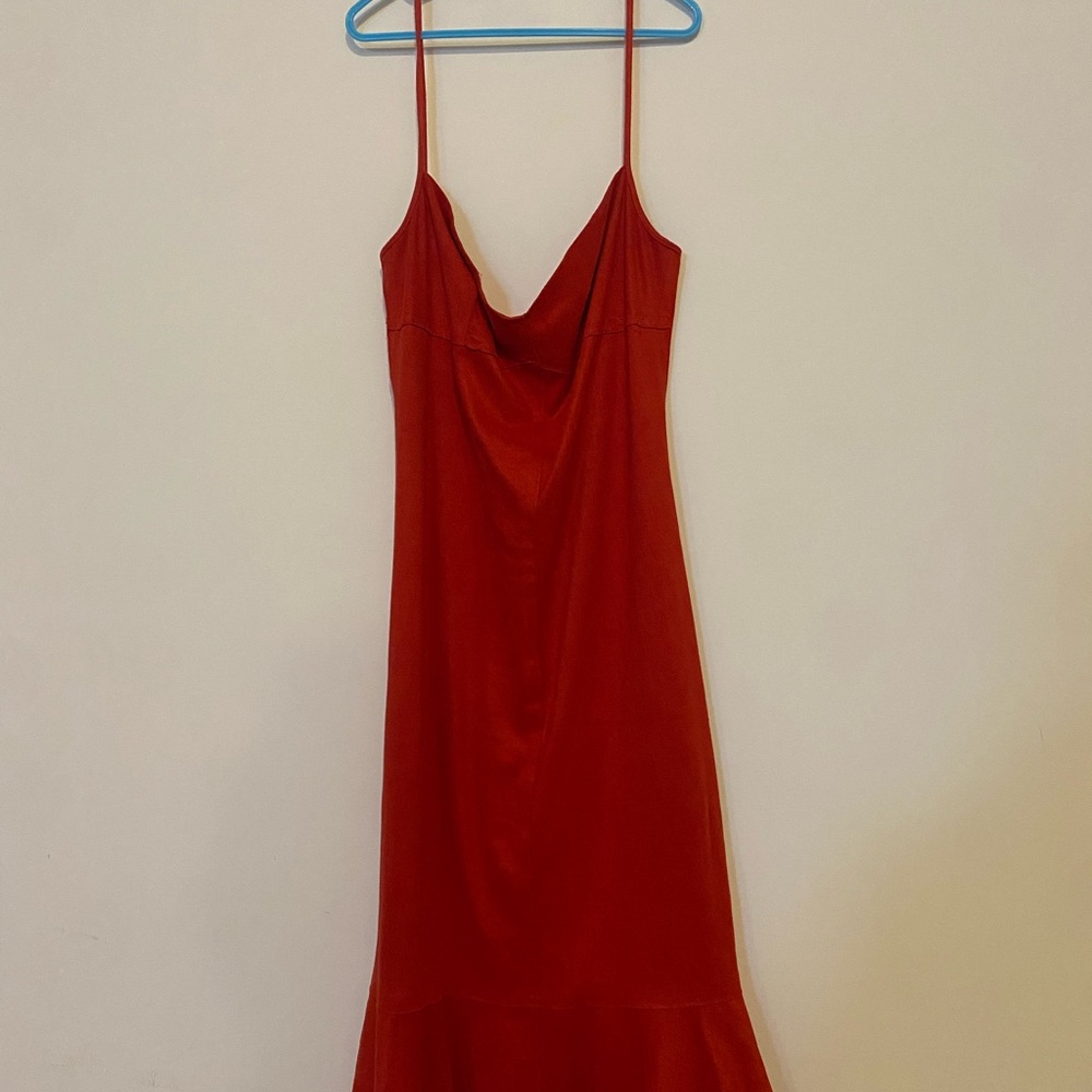 Max Studio Red High Low Dress